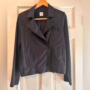 Cabi Chance Moto jacket in Navy (M).